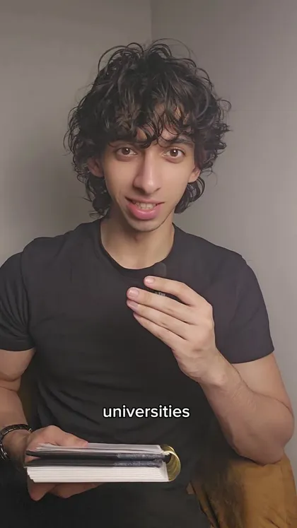 Holding my notebook while explaining how I study, then showing Knowt turning lecture slides into flashcards and mini tests.
